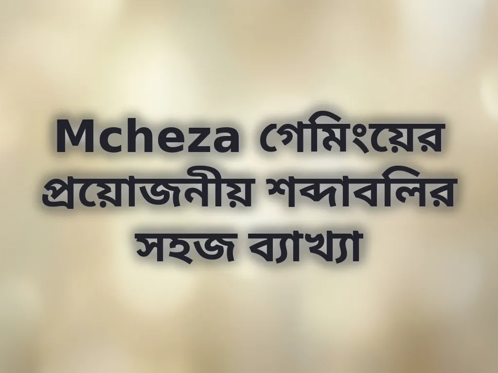 ক্যাসিনো টার্মস ব্যাখ্যা